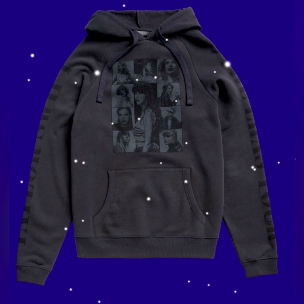 NEW Eras Tour Black Pullover Hoodie (US Dates) Taylor Swift